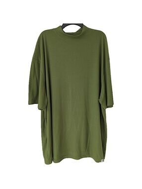 Stacy Adams 4X Shirt Olive Green Ribbed Knit Premium Soft Rayon Blend 4XL tall